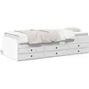 Image de vidaXL Vidaxl Lit De Jour Avec Tiroirs Sans Matelas Blanc 75x190 Cm