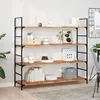 Image de Vidaxl ÃtagÃ¨res Flottantes 4 Pcs 120x40x2 Cm Acacia Massif Ã L'huile