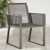Image de vidaXL Chaises de jardin lot de 4 noir résine tressée4008114