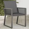 Image de vidaXL Chaises de jardin lot de 4 avec coussins noir résine tressée4008116