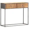 Image de vidaXL Table de chevet noir 36x39x60,5 cm acier