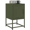 Image de vidaXL Tables de chevet 2 pcs vert olive 36x39x60,5 cm acier846455