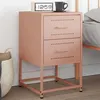Image de vidaXL Table de chevet rose 36x39x60,5 cm acier846460