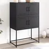 Image de vidaXL Buffet noir 68,5x38,5x107 cm acier846482