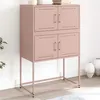 Image de vidaXL Buffet rose 68,5x38,5x107 cm acier846483