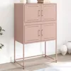 Image de vidaXL Buffet rose 68,5x38,5x107 cm acier
