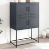 Image de vidaXL Buffet anthracite 68,5x38,5x107 cm acier