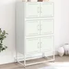 Image de vidaXL Buffet rose 68,5x38,5x123,5 cm acier