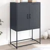Image de vidaXL Buffet haut anthracite 68,5x38,5x107 cm acier846508