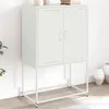 Image de vidaXL Buffet haut blanc 68,5x38,5x107 cm acier846511