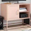 Image de vidaXL Meuble TV rose 68x39x60,5 cm acier846519
