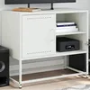 Image de vidaXL Meuble TV vert olive 100,5x39x60,5 cm acier