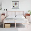 Image de vidaXL Tables de chevet 2 pcs rose 36x39x78 cm acier846569