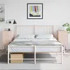 Image de vidaXL Tables de chevet 2 pcs rose 36x39x78 cm acier846581