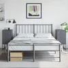 Image de vidaXL Tables de chevet 2 pcs anthracite 36x39x78 cm acier