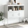 Image de vidaXL Buffet blanc 100,5x39x107 cm acier846595
