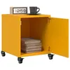 Image de vidaXL Tables de chevet 2 pcs jaune moutarde 36x39x43,5 cm acier846621