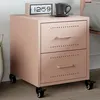 Image de vidaXL Table de chevet rose 36x39x43,5 cm acier846628