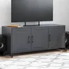 Image de vidaXL Meuble TV anthracite 100,5x39x43,5 cm acier
