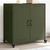 Image de vidaXL Buffet vert olive 68,5x39x72 cm acier846660