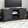 Image de vidaXL Meuble TV anthracite 100,5x39x43,5 cm acier846664
