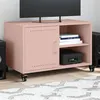 Image de vidaXL Meuble TV rose 68x39x43,5 cm acier846669
