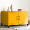 Image de vidaXL Table basse jaune moutarde 68x50x43,5 cm acier846689