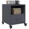 Image de vidaXL Tables de chevet 2 pcs anthracite 36x39x43,5 cm acier846709