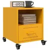 Image de vidaXL Tables de chevet 2 pcs jaune moutarde 36x39x43,5 cm acier846711