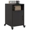 Image de vidaXL Tables de chevet 2 pcs noir 36x39x59 cm acier846717