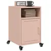 Image de vidaXL Tables de chevet 2 pcs rose 36x39x59 cm acier846719