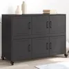 Image de vidaXL Buffet noir 100,5x39x72 cm acier846740