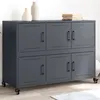 Image de vidaXL Buffet anthracite 100,5x39x72 cm acier846742