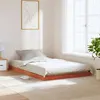 Image de vidaXL Cadre de lit sans matelas cire marron 120x190cm bois pin massif847156