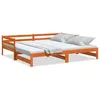 Image de vidaXL Lit de jour et lit gigogne sans matelas 90x190 cm bois massif