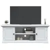 Image de vidaXL Meuble TV blanc 110x30x41 cm bois d'ingénierie4009903