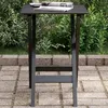 Image de vidaXL Table d'appoint pliable noir bois de peuplier massif4008871