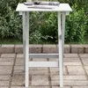 Image de vidaXL Table d'appoint pliable blanc bois de peuplier massif4008873
