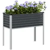 Image de vidaXL Vidaxl Jardinière Anthracite 100x41x90 Cm Acier