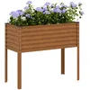 Image de Vidaxl JardiniÃ¨re De Jardin 100 X 45 X 90 Cm Acier PatinÃ©