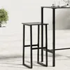 Image de vidaXL Tabourets de bar lot de 4 noir acier enduit de poudre4009266