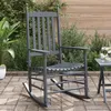 Image de vidaXL Chaises à bascule sièges incurvés lot de 2 gris peuplier massif3281589