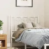 Image de vidaXL Vidaxl Tête De Lit Métal Blanc 75 Cm