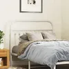 Image de vidaXL TÃªte de lit mÃ©tal blanc 100 cm