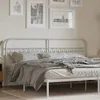 Image de vidaXL TÃªte de lit mÃ©tal blanc 193 cm