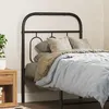 Image de vidaXL Tête de lit métal noir 75 cm