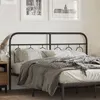 Image de vidaXL Tête de lit métal noir 150 cm