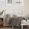 Image de vidaXL TÃªte de lit mÃ©tal blanc 120 cm