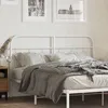 Image de vidaXL TÃªte de lit mÃ©tal blanc 140 cm