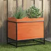 Image de vidaXL Jardinière cire marron 60x40x50 cm bois de pin massif847025